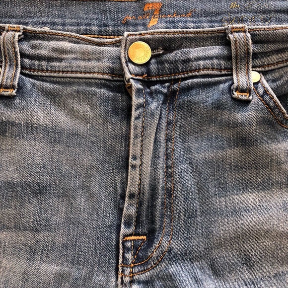 7 For All Mankind Women's Blue Jeans - Picture 5 of 5